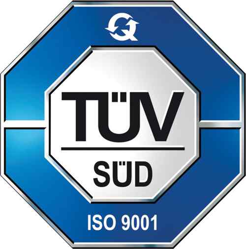 TÜV Süd nach DIN ISO 9001/2008 TÜV Süd nach DIN ISO 9001/2008 zertifiziert